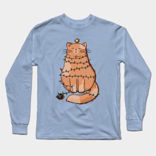 Grumpy Christmas Cat Long Sleeve T-Shirt